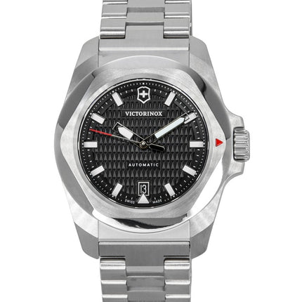 Victorinox INOX Edelstahl schwarzes Zifferblatt automatische Taucheruhr 242019 200M Herrenuhr