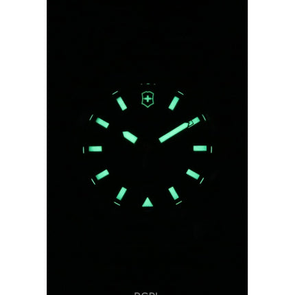 Victorinox INOX Edelstahl schwarzes Zifferblatt automatische Taucheruhr 242019 200M Herrenuhr