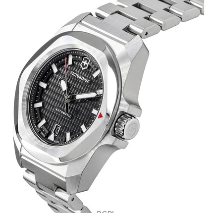 Victorinox INOX Edelstahl schwarzes Zifferblatt automatische Taucheruhr 242019 200M Herrenuhr