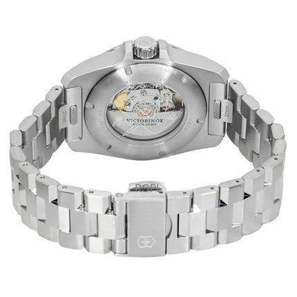 Victorinox INOX Edelstahl schwarzes Zifferblatt automatische Taucheruhr 242019 200M Herrenuhr