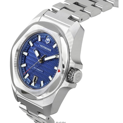 Victorinox INOX Edelstahl Blaues Zifferblatt Automatik 242020 200M Herrenuhr