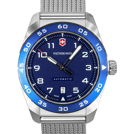 Victorinox Swiss Army Edelstahl Blaues Zifferblatt Automatik 242045 100M Herrenuhr