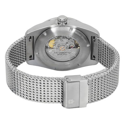 Victorinox Swiss Army Edelstahl Blaues Zifferblatt Automatik 242045 100M Herrenuhr