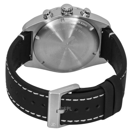 Victorinox Swiss Army Chronograph Lederarmband Blaues Zifferblatt Quarz 242047 100M Herrenuhr