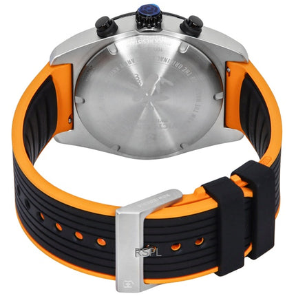 Victorinox Swiss Army Chronograph Kautschukarmband Schwarzes Zifferblatt Quarz 242050 100M Herrenuhr