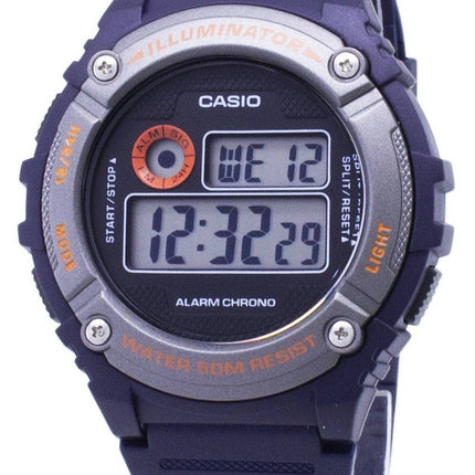 Casio Jugend W-216H-2BV W216H-2BV Illuminator Unisex Quarzuhr