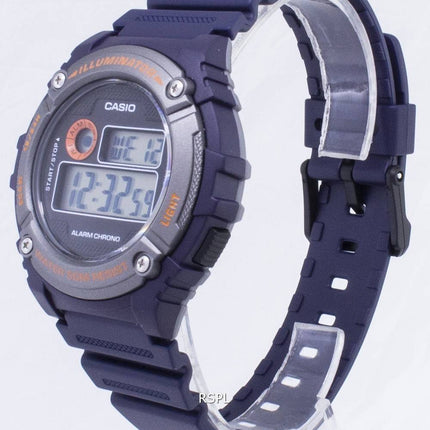 Casio Jugend W-216H-2BV W216H-2BV Illuminator Unisex Quarzuhr