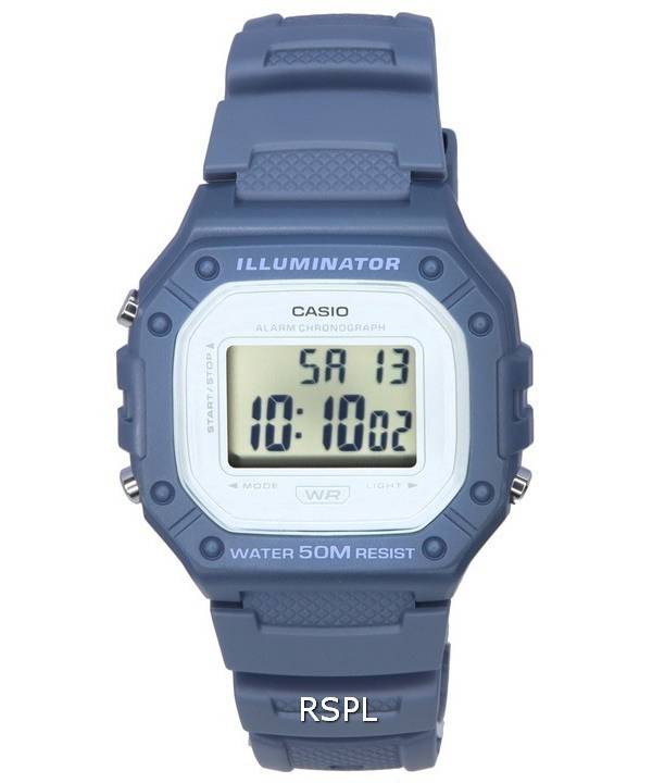 Casio Youth Digital Grey Dial Quartz W-218HC-2A W218HC-2 Unisex-Uhr