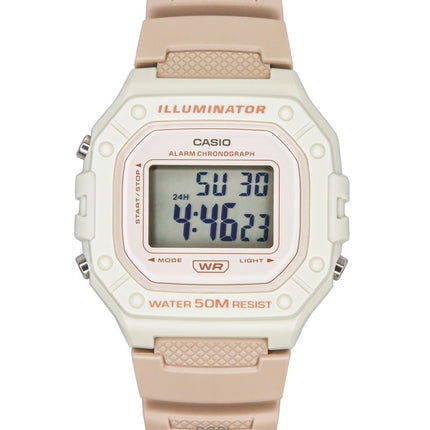 Casio POP Digital Harzarmband Quarz W-218HC-4A2V Unisex-Uhr