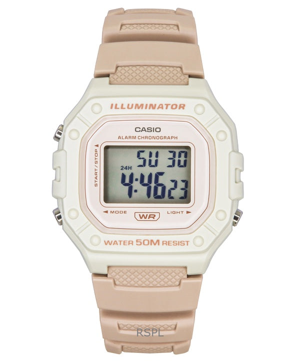 Casio POP Digital Harzarmband Quarz W-218HC-4A2V Unisex-Uhr