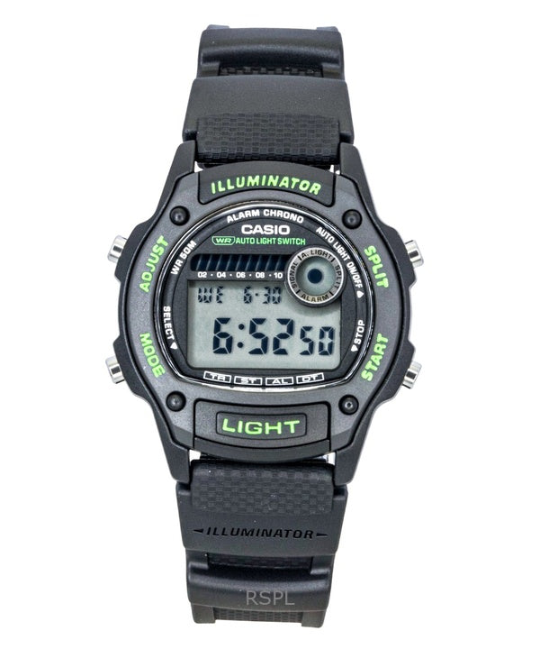 Casio Standard Digitaluhr mit biobasiertem Harzarmband, Quarzwerk, Modell W-220H-1A3V, Unisex