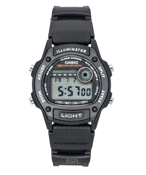 Casio Standard Digitaluhr mit biobasiertem Harzarmband, Quarzwerk, Modell W-220H-1AV, Unisex