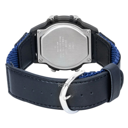 Casio Standard Digitaluhr mit Leder- und Stoffarmband, Quarzwerk, W-220HF-2AV, Unisex-Uhr