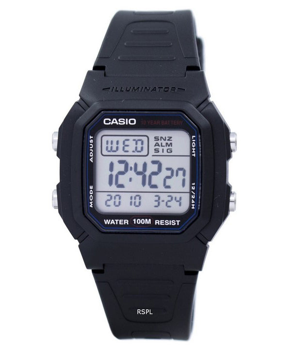 Casio Digital klassische Illuminator W-800H-1AVDF W-800H-1AV Herrenuhr