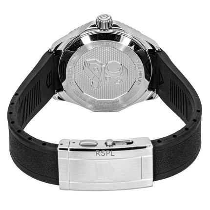 Tag Heuer Aquaracer Kautschukarmband Schwarzes Zifferblatt Automatische Taucheruhr WBP5110.FT6257 300M Herrenuhr