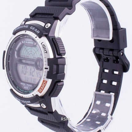 Casio Jugend WS-1200H-1AV Quarz Mondphase Herrenuhr