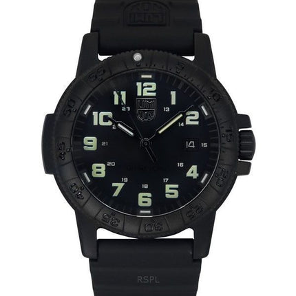 Luminox Leatherback Sea Turtle Giant PU-Armband schwarzes Zifferblatt Quarz XS.0330 100M Herrenuhr