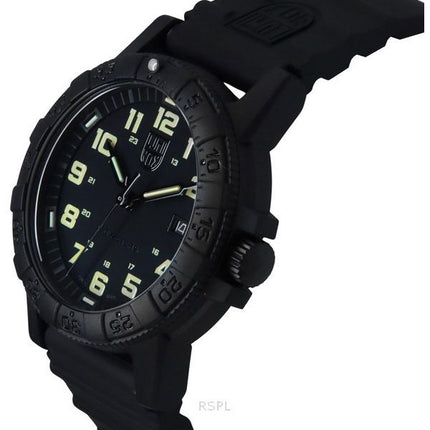 Luminox Leatherback Sea Turtle Giant PU-Armband schwarzes Zifferblatt Quarz XS.0330 100M Herrenuhr