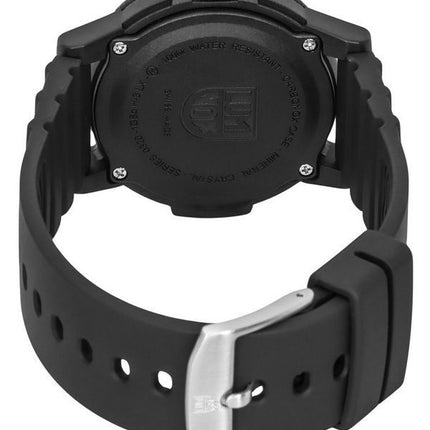 Luminox SEA Turtle Giant Kunststoffarmband, schwarzes Zifferblatt, Quarz, XS.0335, 100 m, Herrenuhr