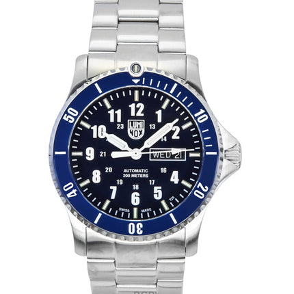 Luminox Sport Timer Edelstahl Blaues Zifferblatt Automatische Taucheruhr XS.0924 200M Herrenuhr
