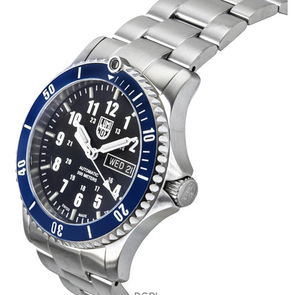 Luminox Sport Timer Edelstahl Blaues Zifferblatt Automatische Taucheruhr XS.0924 200M Herrenuhr