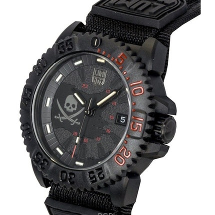 Luminox Navy Seal Pirate Limited Edition Schwarzes Zifferblatt Quarz Taucheruhr XS.3051.PIR.LE 200M Herrenuhr