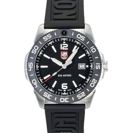 Luminox Pacific Diver Taucheruhr für Herren, Kautschukarmband, schwarzes Zifferblatt, Quarz, XS.3121.1, 200 m