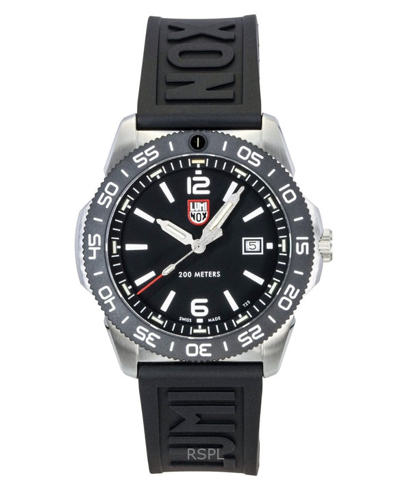 Luminox Pacific Diver Taucheruhr für Herren, Kautschukarmband, schwarzes Zifferblatt, Quarz, XS.3121.1, 200 m
