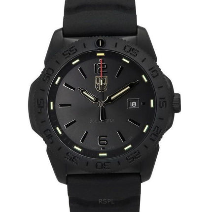 Luminox Pacific Diver Gummiarmband schwarzes Zifferblatt Quarz XS.3121.BO 200M Herrenuhr