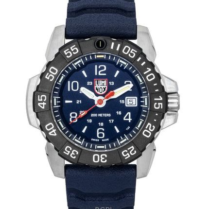 Luminox Navy Seal Gummiarmband Blaues Zifferblatt Quarz Taucheruhr XS.3253.CB 200M Herrenuhr