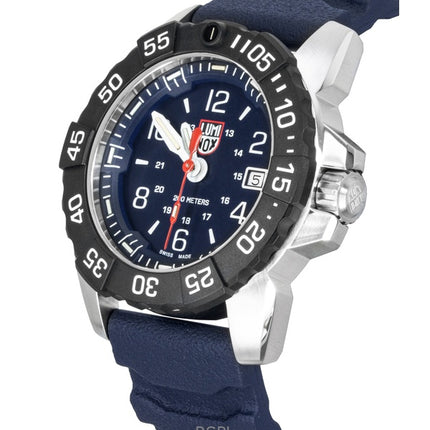 Luminox Navy Seal Gummiarmband Blaues Zifferblatt Quarz Taucheruhr XS.3253.CB 200M Herrenuhr