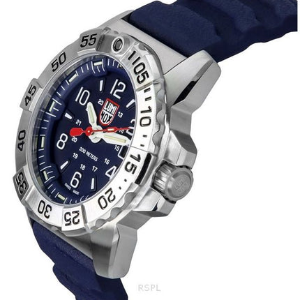 Luminox Navy Seal Taucheruhr mit Kautschukarmband und blauem Zifferblatt, XS.3253, 200 m