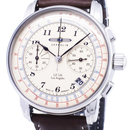 Generalüberholte Herrenuhr der Zeppelin-Serie LZ126 7614-5 76145, hergestellt in Deutschland