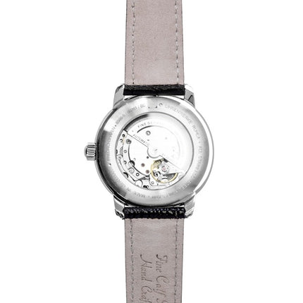 Zeppelin Friedrichshafen Herrenuhr mit Lederarmband, champagnerfarbenem Zifferblatt und Automatikwerk, Referenznummer 85685