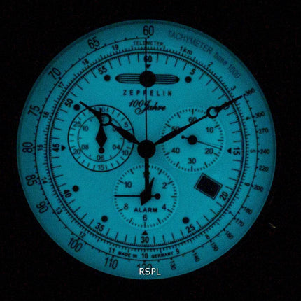 Generalüberholte Zeppelin 100 Jahre 8680-3 86803 Quarz-Herrenuhr