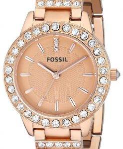 Fossil Jesse Crystal Rose Gold Tone ES3020 Womens Watch
