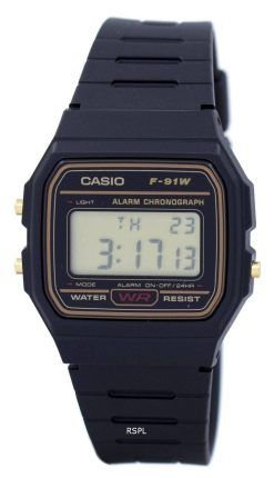 Casio Alarm Chronograph Digital F-91WG-9er Herrenuhr