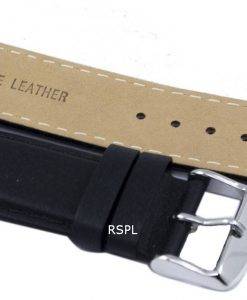 Schwarze Verhältnis Marke Lederband 22mm für SKX007, SKX009, SKX011, SNZG07, SNZG015