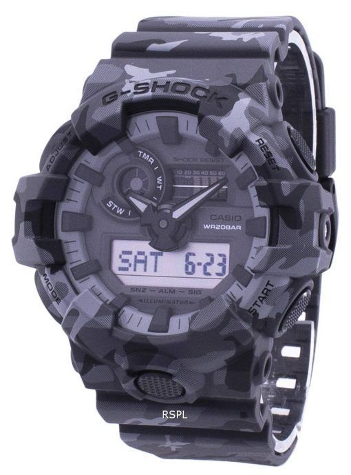 Casio-Illuminator G-Shock Shock Resistant Analog Digital GA-700CM-8A GA700CM8A Herrenuhr