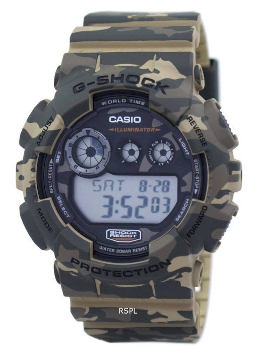 Casio G-Shock Digital Camouflage Serie GD-120CM-5 Herrenuhr