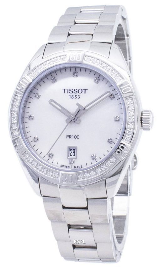 Tissot T-KClassic PR 100 Lady Sport T101.910.61.116.00 T1019106111600 Diamond Accents Quarz Damenuhren