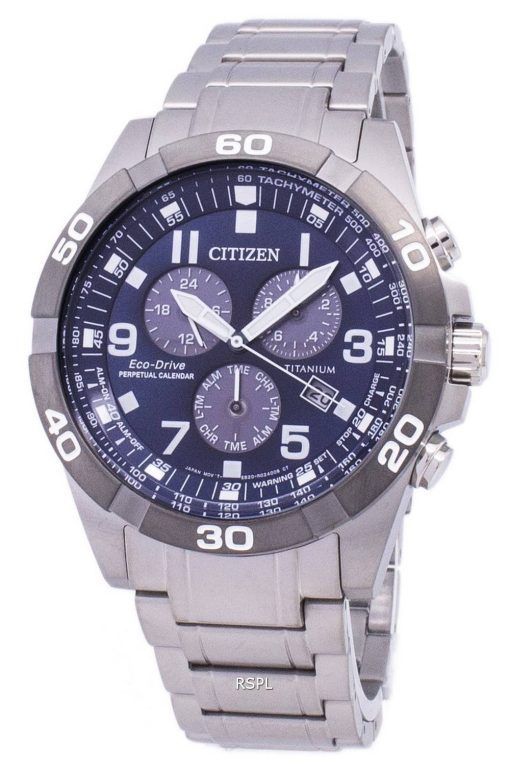 Citizen Eco-Drive Brycen Titan Chronograph ewiger Kalender BL5558 - 58L Herrenuhr
