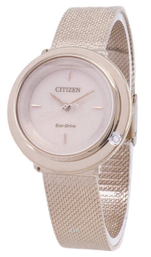 Citizen Eco-Drive L EM0643-84 X analoge Diamant Akzenten Damenuhr