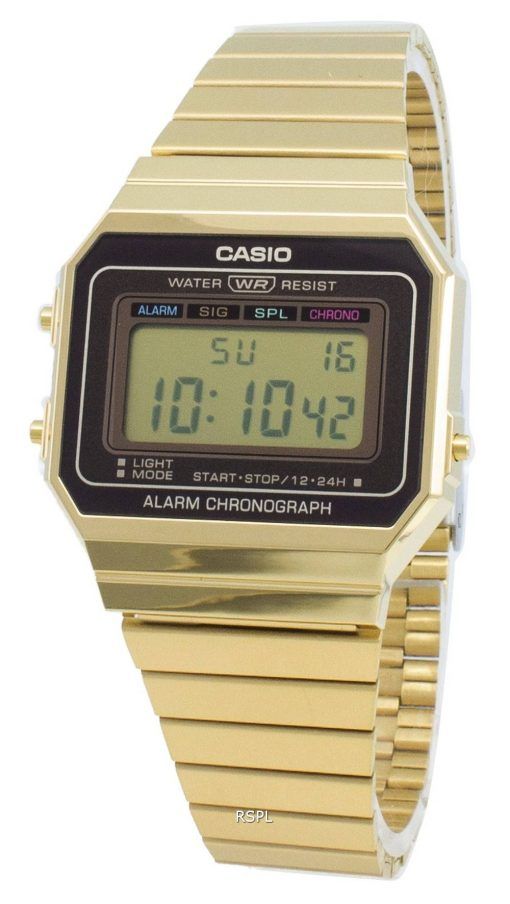 Casio Youth Vintage A700WG-9A Alarm Chronograph Quarz Herrenuhr