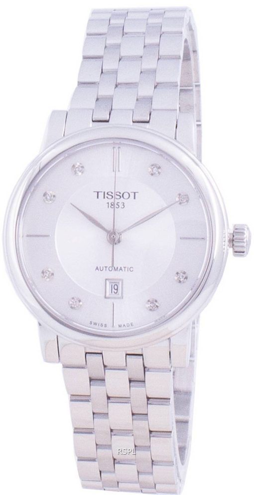 Tissot T-Classic Carson T122.207.11.036.00 T1222071103600 Automatische Diamantakzente Damenuhr