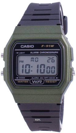 Casio Classic Täglicher Alarm F-91WM-3A F91WM-3A Herrenuhr