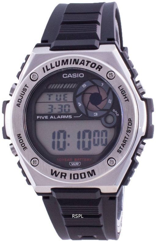 Casio Illuminator Digital MWD-100H-1A MWD100H-1 100M Herrenuhr