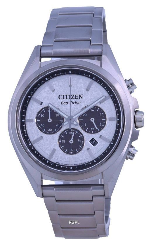 Citizen Attesa Chronograph Titangraues Zifferblatt Eco-Drive CA4390-55A 100M Herrenuhr