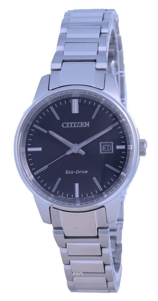 Citizen Classic Contemporary Elegant Black Dial Eco-Drive EW2591-82E 50M Damenuhr