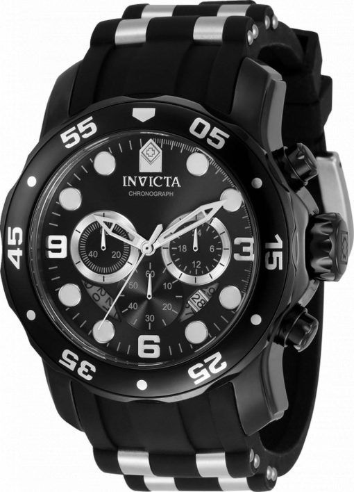 Invicta Pro Diver Chronograph Silikon/Edelstahl Quarz 34666 100M Herrenuhr